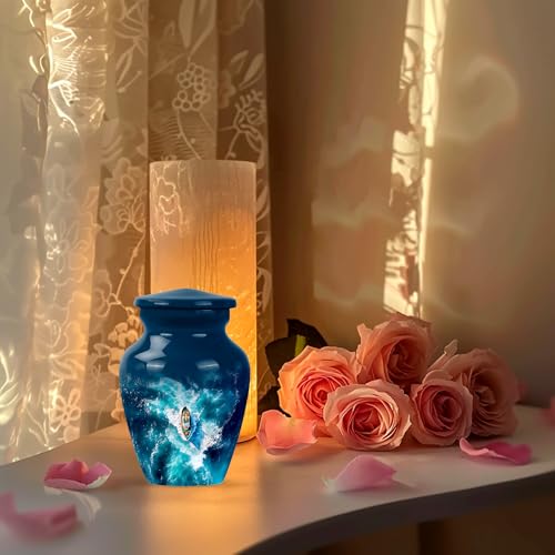 Sailing Ship Keepsake Urn 3 Inch - color: Ship Blue Urn-4, size: 3 Inch