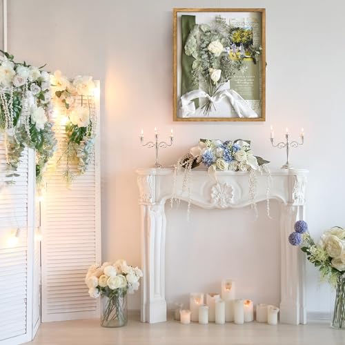 Large Shadow Box Frame 16x20 Display Case, Wood Wedding Bouquet Memory Box - color: Carbonized Black, size: 16"x20" (40.6x50.8 cm)