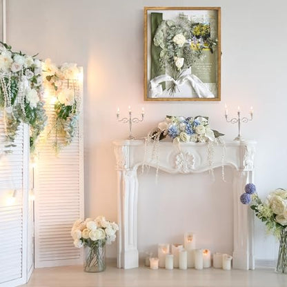 Large Shadow Box Frame 16x20 Display Case, Wood Wedding Bouquet Memory Box - color: Carbonized Black, size: 16"x20" (40.6x50.8 cm)
