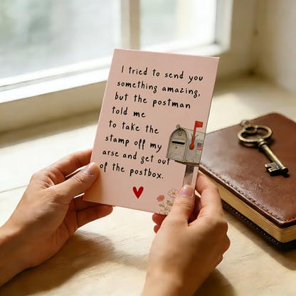 Funny Birthday Card for Women, Men, Dad, Mom, Brother, Sister, Husband, Friend, and Anyone Rude Anniversary Card - color: DTK-297