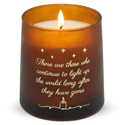 Sympathy Gifts for Loss of Loved One - Scented Candle 10 oz | Memorial Gifts for Loss of Mother Dad, Breavement Grief Gifts, Vanilla Lavender Long Lasting Burn Candle, Ready To Gift