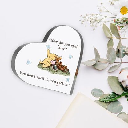 Winnie Friendship Keepsake Acrylic, Thank You Appreciation Gifts for Women, Friendship Gifts for Friends Sister Besties BFF Birthday, Desk Home Winnie Decor Sign Plaque - style: Winnie 006