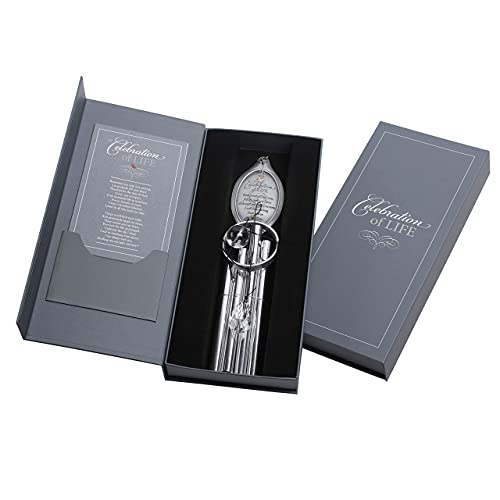 Sympathy Gift Set - Always with You Memorial Blanket with Celebration of Life Sympathy Wind Chimes