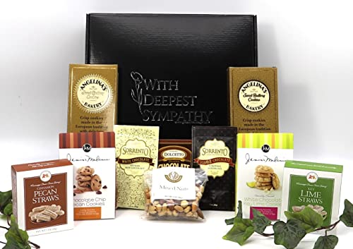 Gift Basket Village: With Deepest Sympathy - Comforting Cookies, Cocoa, Nuts & Sweet Treats Box