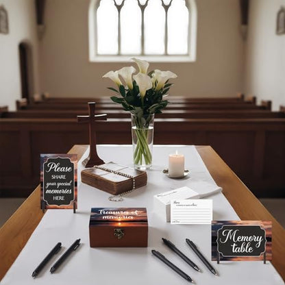 Gilprop 112 Pcs Share a Memory Cards for Celebration of Life, Dusk - style: Dusk