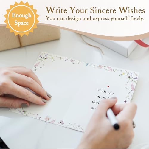 Qiliji Sympathy Card for Him Her, Condolence Cards, Bereavement Cards, Sympathy Cards for Loss of Loved One, Mom, Dad, Husband, Wife, Child, Sister, Brother, Beloved Pet Dog or Cat - color: Sympathy