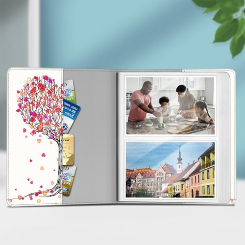 Fintie Photo Album 4x6 Photos - 112 Pockets Wallet Albums Memory Book | Vegan Leather Cover, 4X6 Picture Keepsakes, Family/Wedding/Travel Memory Book, Baby/Kids/Boys/Girls Gift, Autumn Love - color: autumn love