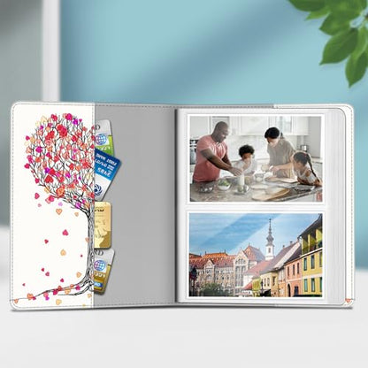 Fintie Photo Album 4x6 Photos - 112 Pockets Wallet Albums Memory Book | Vegan Leather Cover, 4X6 Picture Keepsakes, Family/Wedding/Travel Memory Book, Baby/Kids/Boys/Girls Gift, Autumn Love - color: autumn love