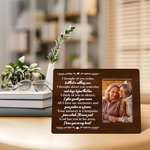 I Have You in My Heart Wood Picture Frame,Memorial Gifts for Loss of Loved One,Memory Gift for Loss of Mother Father Son,Sympathy Gifts Photo Frame - style: Mom-5