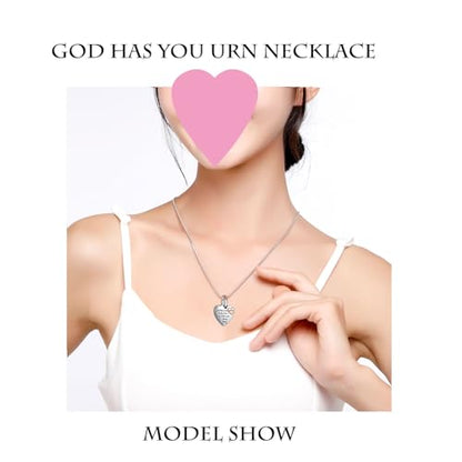 Heart Urn Necklace for Ashes Women Men Cremation Jewelry for Ashes Cremation Necklace In Memory of Loved One Grandpa Grandma Dad Mom Uncle Aunt Brother Sister Daughter Son - style: Infinite