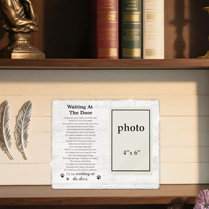 Pet Memorial Picture Frame, Dog Bereavement Gifts | Cat Loss Sympathy Gift, Pet Sympathy Gifts for Dogs Cats, Remembrance Gift Photo Frame for 4 x 6 Inch Photo
