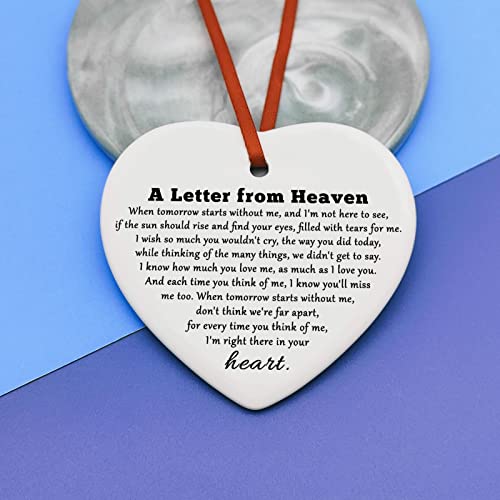 Sympathy Gifts for Loss of Mom Christmas Ornament Gifts Remembrance Memorial Presents for Loss of Mother Dad Daughter Son Husband Wife pet Ornament Hanging Sign Sympathy Condolence Presents