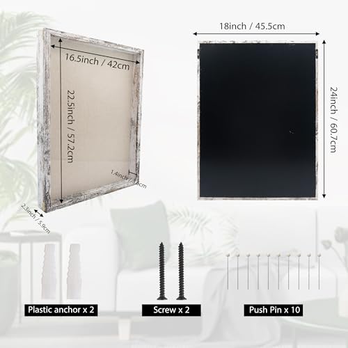 18x24 Extra Large Wedding Bouquet Shadow Box Display Case,White - color: White, size: 18*24