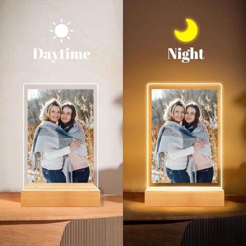 LOUISMIAA Custom Picture Frames Night Light,Personalized Photo Frame,Customized Picture Frame,Personalized Anniversary Birthday Valentine's Day Gifts for Women Men Same Day Shipping - color: Style 3
