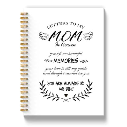Mom Memorial Gifts Notebook Journal 5.5x8.3, Loss of Mother Sympathy Gifts Hardcover Notebook for Note Taking, Letters to My Mom in Heaven Journals for Writing - color: Letters Mom4
