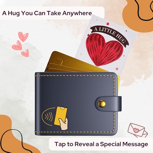Little Pocket Hug Token & Greeting Card – Handmade Quilled Heart with NFC Bible Verse | Pocket Hug Card with Inspirational Scripture | Unique Christian Gift for Encouragement, Grief, Anxiety Relief & Long Distance Love (Red Heart) - color: Red Heart