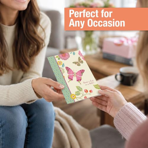 Current Butterfly Cheer Thinking of You Cards with Envelopes - Assortment of 8 Greeting Cards, 4 Designs, Large 5" x 7" Thinking of You Cards for Women - style: Butterfly