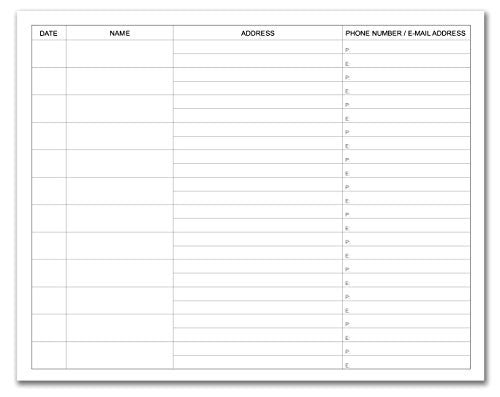 Guest Book Sign-in Registry, Red, Hardbound, 120 Pages | Section Sewn Hard Cover, 8 7/8'' x 7'' - Made in USA - color: Red