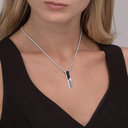 Customized Urn Necklaces for Ashes for Men Women 925 Sterling Silver Cross Necklace for Human Pets Ashes Cremation Memorial Jewelry for Keepsake - style: Celtic Bar Urn