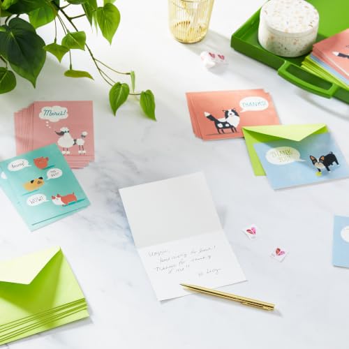 Hallmark Bulk Thank You Cards with Envelopes, Assorted 48-Pack (Cute Dogs) - color: Cute Dogs