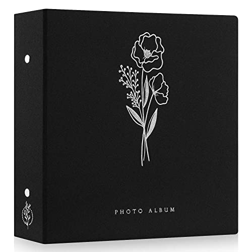 Lanpn Photo Album 4x6 600 Pockets Photos, Linen Cover Large Picture Albums Holds 600 Horizontal and Vertical Photos Black - color: Black, size: 600 Pockets