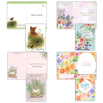 Celebrations KJV Birthday Cards, 48 Count | Generous Birthday Card Assortment With KJV Scripture And Envelopes Keeps You Ready All Year