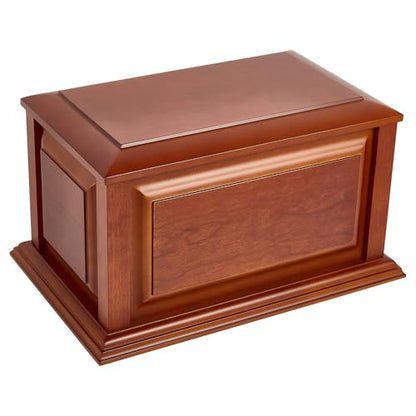 Handcrafted Large Wooden Cremation Urn Box for Adult Human Ashes - color: Coffee, size: X-Large