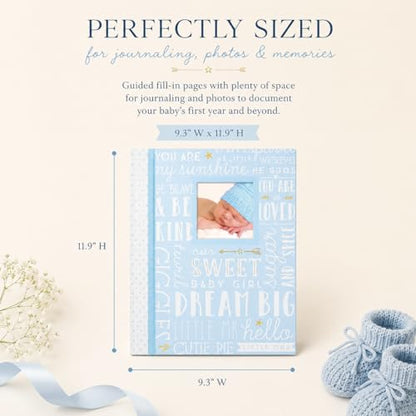 Lil’ Peach Blue Dream Big Baby Memory Book, First 5 Years Journal - style: Blue Dream Big