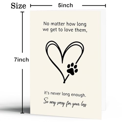 fancu Pet Sympathy Card for Dogs - color: ZC-021