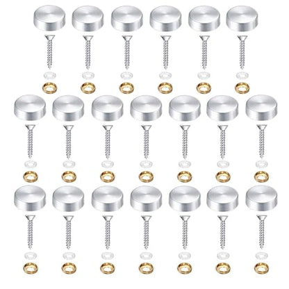 Screw Cap Covers Decorative Mirror Screws, Stainless Steel Screw Cap/Cover - size: 20mm
