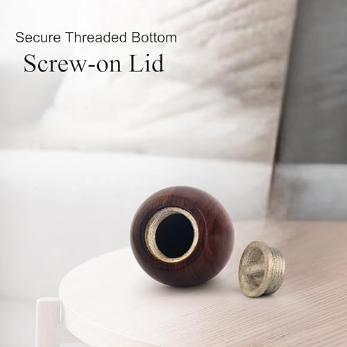 ZIYA Wooden Teardrop Cremation Small Urns for Human Ashes Keepsake Adult Male Female - Mini Urn for Ashes for Women Men Child Decorative Memorial Funeral Urns for Ashes Pet Cat Dog with Bag