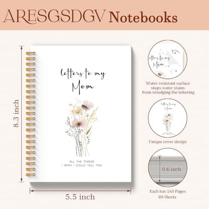 ARESGSDGV-Notebook-492 - color: Letters to mom Floral