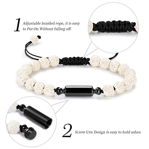 shajwo Cylinder Urn Bracelet for Ashes for Women Men - color: Customize