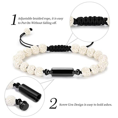 shajwo Cylinder Urn Bracelet for Ashes for Women Men - color: Customize