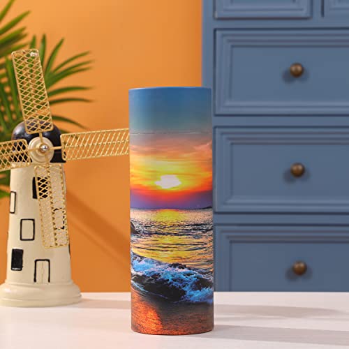 Ocean Sunset Scattering Urn – Biodegradable Scatter Tube for Ashes - Cremation Urn for Adult Ashes (Small) - size: Small