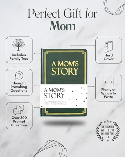 Mom's Life Story Journal (Hardcover): A Meaningful Keepsake for Mom to Share Her Journey and Memories, Book Includes 250+ Prompt Questions, Sentimental Gifts for Mother's Day, Birthday & Christmas - style: Mom Life Story Journal