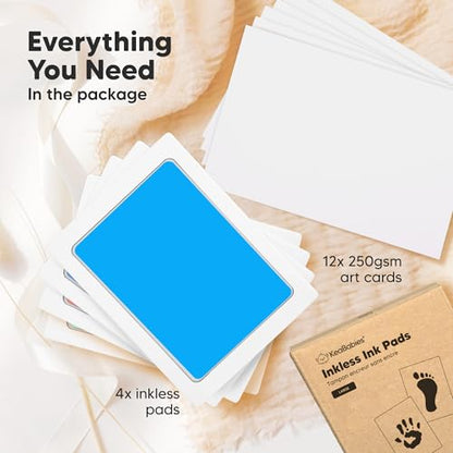 4pk Inkless Baby Hand and Footprint Kit, Mess Free Ink Pads (Popsicle, L) - color: Popsicle, size: 4-Pack, Large 3.1” x 4.9”