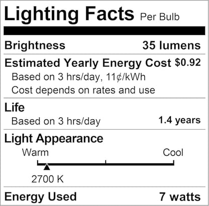 Creative Hobbies® Silicone Dipped, Country Style, Electric Candle Lamp Chandelier Light Bulbs, 7 Watt Incandescent, Individually Boxed - 10 Pack - size: 10 Count (Pack of 1)