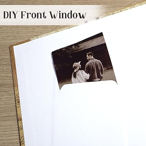 Holoary Photo Album 4x6 300 Photos 3 Pictures Per Page, Memo Writing Area for Each Pocket, with Photo Frame Window, 300 Pockets 4”x6”, Printed Book Cover Travel Design World Map Adventure Vacation - size: 300 Pockets