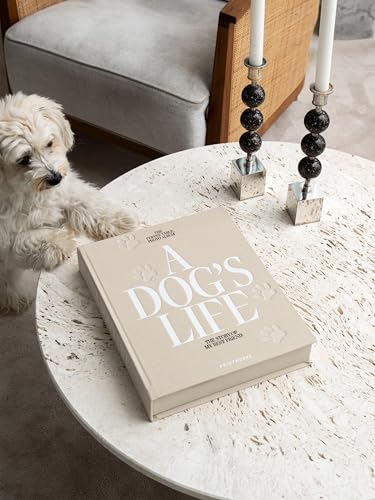 Printworks A Dog's Life Dog Photo Album, Beige - 30 Pages for 4x6 Photos | Cloth Cover, Expandable to 40 Pages, Extra Pages Sold Separately, Writing Space - style: Dog Album