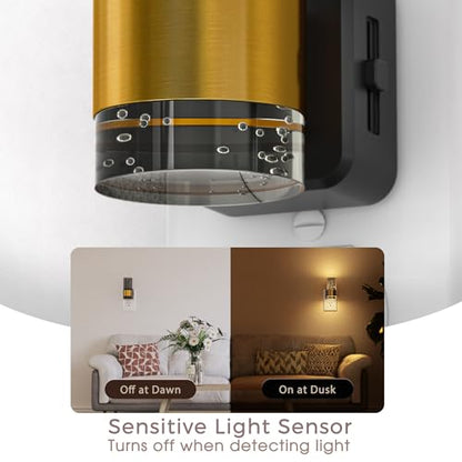 Night Light, Dimmable Night Lights Plug into Wall | LED Night Light, 0-100 LM Adjustable Brightness, 3000K Automatic Plug in Night Lights, Dusk to Dawn Sensor, Bathroom Hallway - color: Black, size: 1 Pack