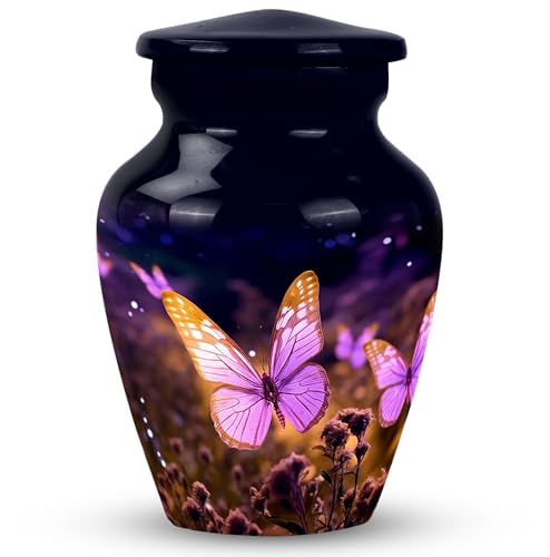 Butterfly Urns for Human Ashes Adult Women & Man, Small Keepsake Urn for Human Ashes Adult Male & Female, Cremation Decorative 3Inch - color: Unique Butterfly Ashes
