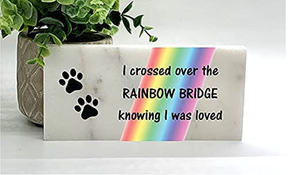 Rainbow Bridge Memorial Stone - Real Stone Personalized by Florida-Funshine