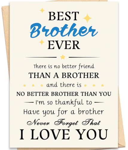 Brother Birthday Card, Birthday Card for Brother - color: BK-125