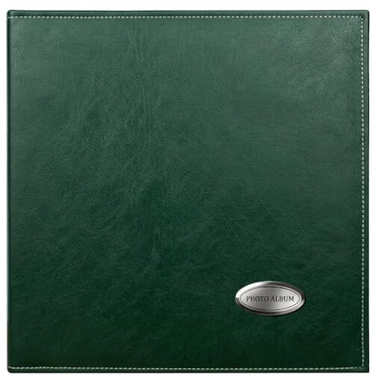 Zoview Self-Adhesive Photo Album, Dust-free, glue free and waterproof Scrapbook Album, Family album, Leather Cover, Hand Made DIY Albums Holds 3x5, 4x6, 5x7, 6x8,8x10 photos - color: Green, size: Large