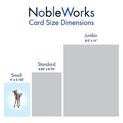 The Best Card Company 20 Assorted Baby Notecards Box Set 4 x 5.12 Inch with Envelopes (10 Designs, 2 Each) Zoo little ones AM6726BBG-B2x10 - style: Zoo Babies Baby