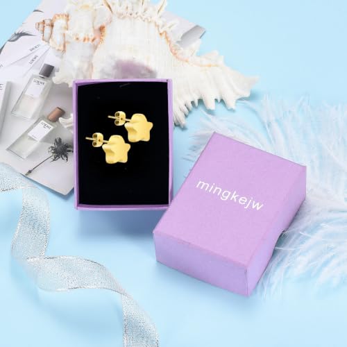 Small Star Urn Earrings for Ashes Cremation Earrings for Women Stainless Steel Cremation Jewelry Memorial Earring Keepsake Jewelry of Loved Ones with Fill Tool - color: Gold