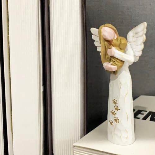 Dog Memorial Gifts for Loss of Dog, Pet Memorial Gifts, Pet Memorial Stone,Pet Sympathy Gifts Dog Memorial Gifts(White)
