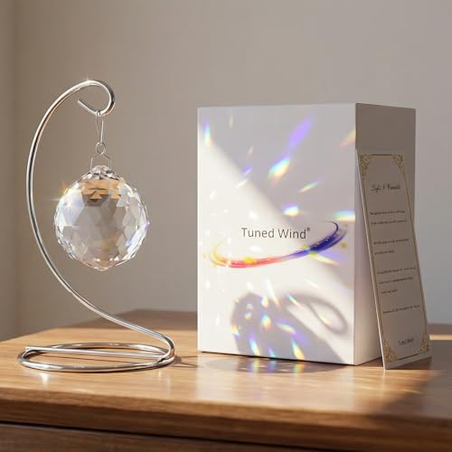 Sympathy Gifts for Loss of Loved One,Tabletop Hanging Crystal Suncatcher - color: Clear