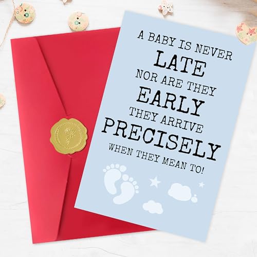 IDU New Baby Card, Baby Shower Card, Pregnancy Encouragement Cards, Newborn Congratulations Cards Gifts for Expecting Mom Parents Friend Sister Daughter - style: ZN396